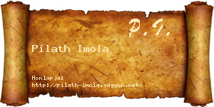 Pilath Imola névjegykártya